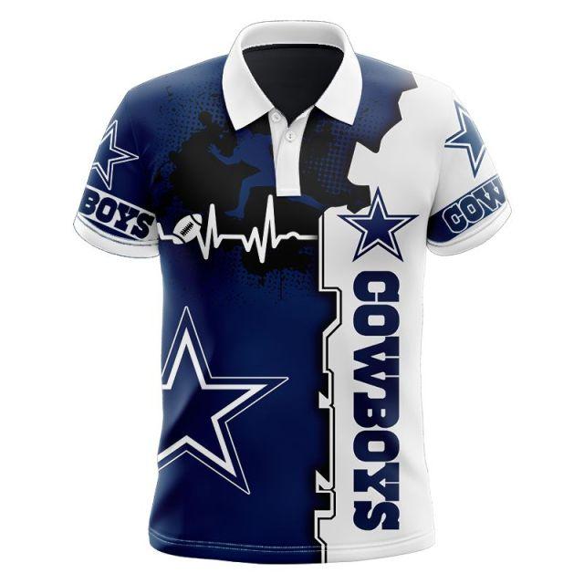 Dallas Cowboys Beating Curve Polo Shirt