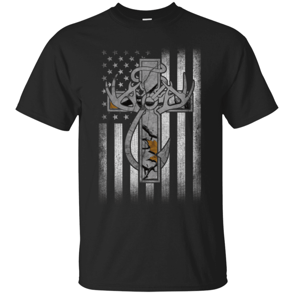 Military T-Shirt “Hunting Faith Flag Veteran”