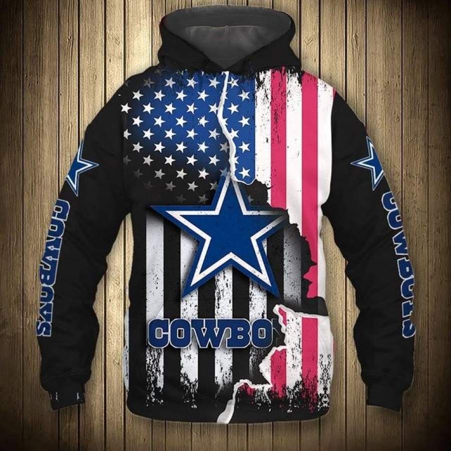 Dallas Cowboys American Flag Hoodie