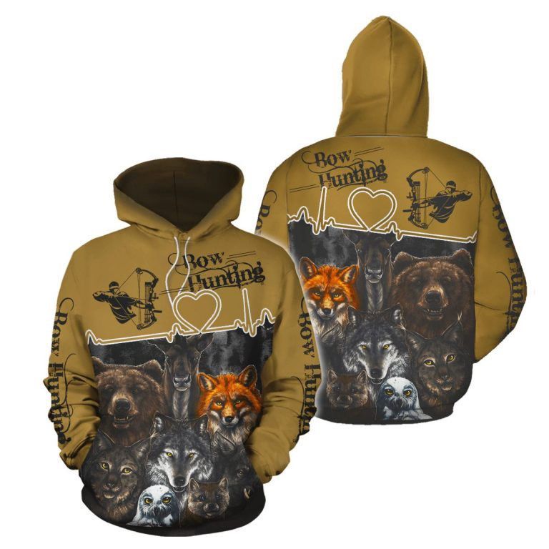 Bow Hunting 3D Hoodie All Over Printed Hoodie