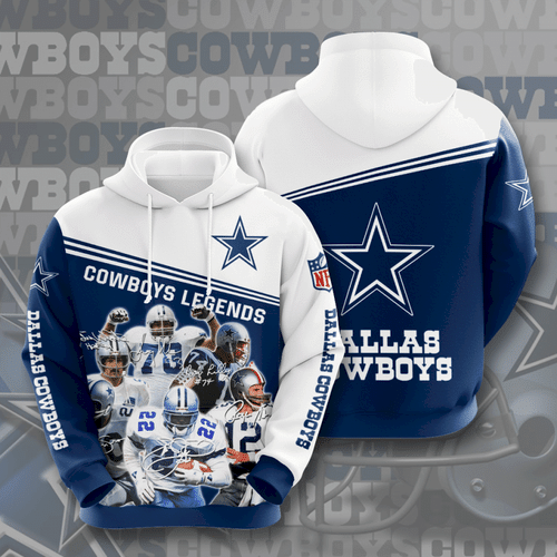 Dallas Cowboys Hoodie Sweatshirt Zip