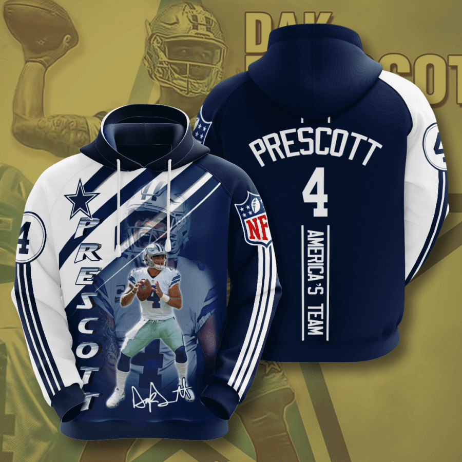 Dallas Cowboys Dak Prescott 3D Hoodie For Men For Women All Over Printed Hoodie