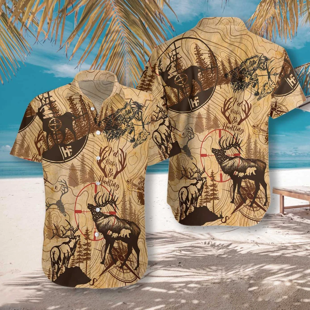 Id Rather Be Hunting Hawaiian Shirt Pre12913