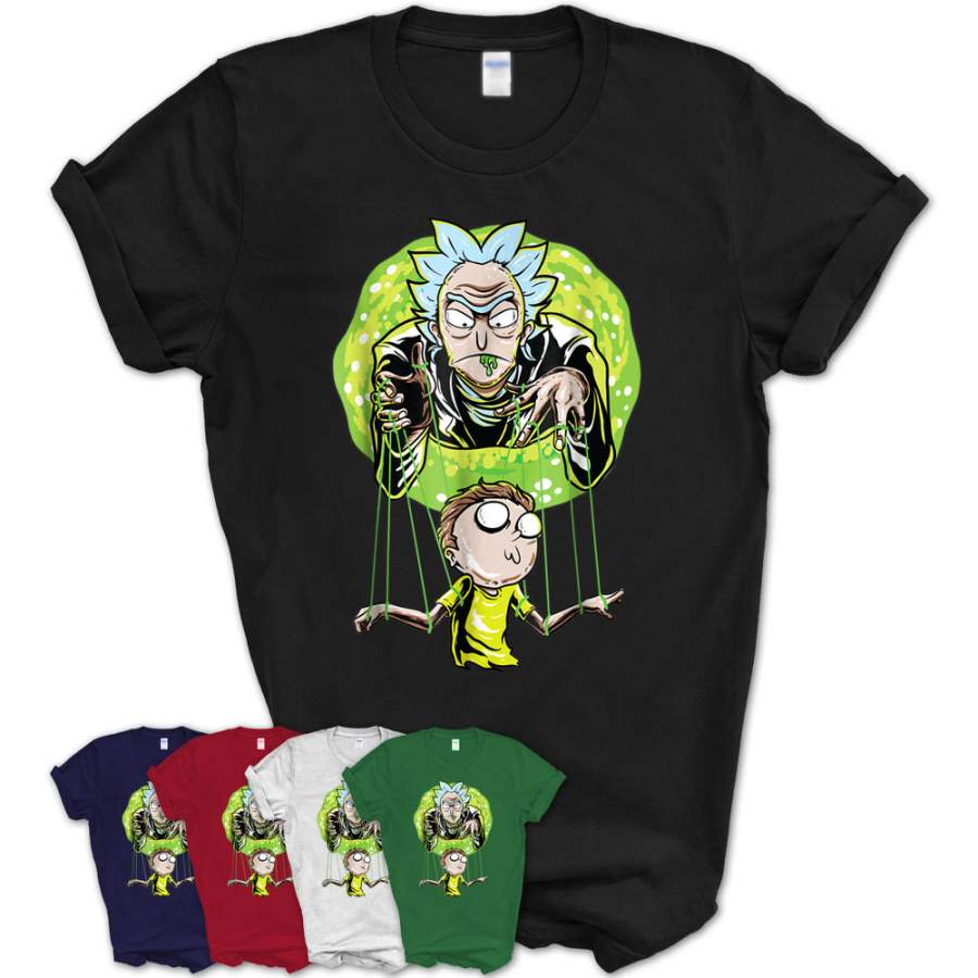 Mademark X Rick And Morty – Puppet And Space Portal T-Shirt – Teezou Store