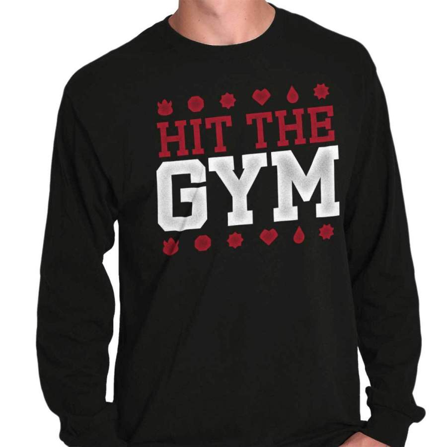 Hit the Gym Pokemon GO Long Sleeve T-Shirt