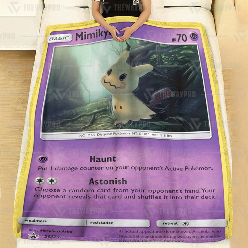 Anime Pokemon Mimikyu Custom Blanket And Quilt ?C Saleoff 261021