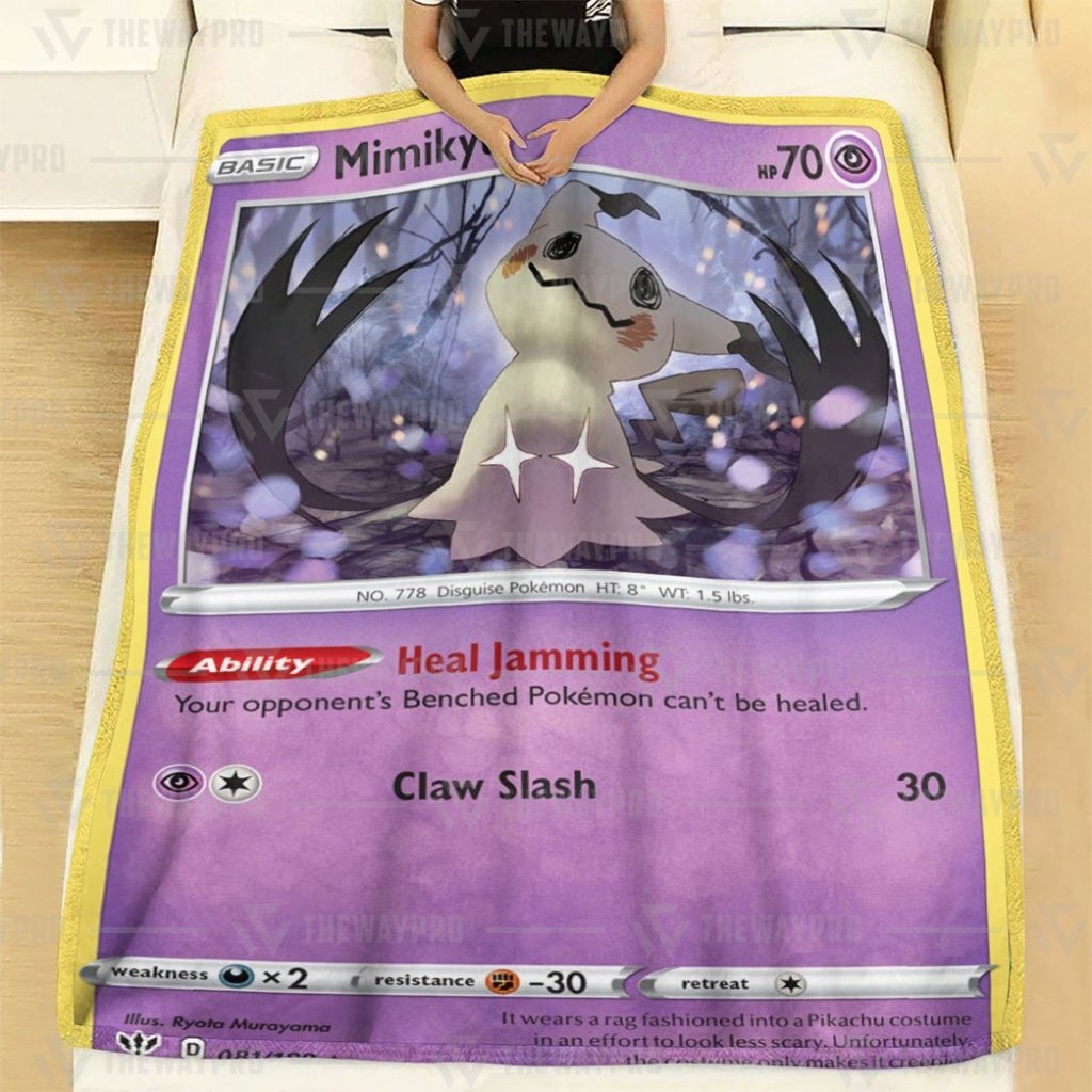 Anime Pokemon Mimikyu Darkness Ablaze Custom Blanket And Quilt ?C Saleoff 261021