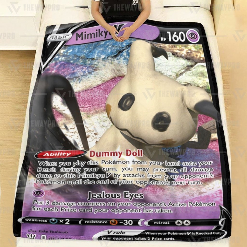 Anime Pokemon Mimikyu V Custom Blanket And Quilt ?C Saleoff 261021