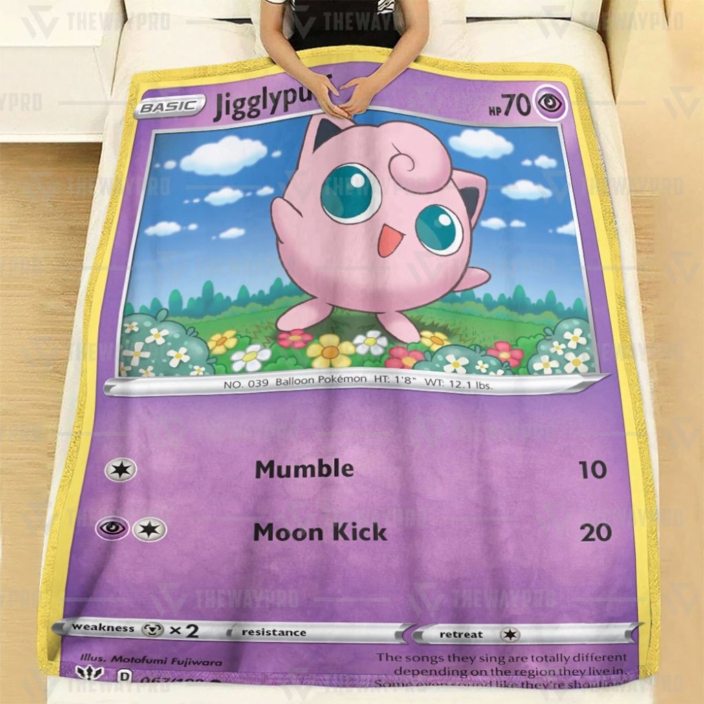 Anime Pokemon Jigglypuff Common Custom Blanket And Quilt ?C Saleoff 261021