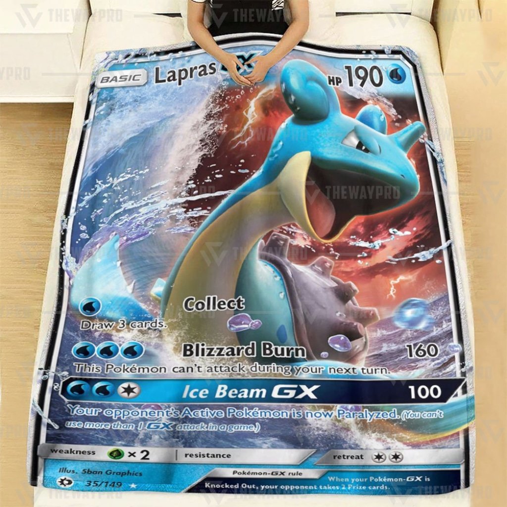 Anime Pokemon Lapras Gx Custom Blanket And Quilt ?C Saleoff 261021