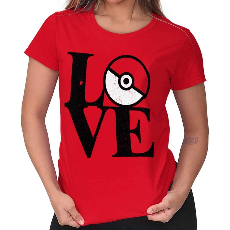 Pokemon GO Pokeball Love Ladies T-Shirt