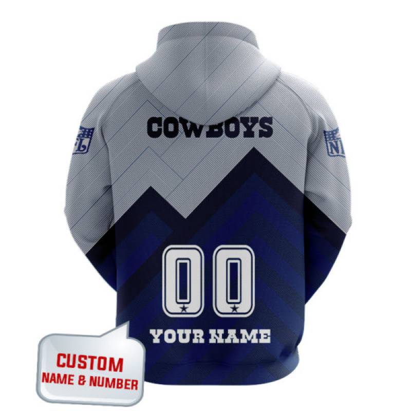 Dallas Cowboy Custom name and number 3d hoodie – LIMITED EDITION