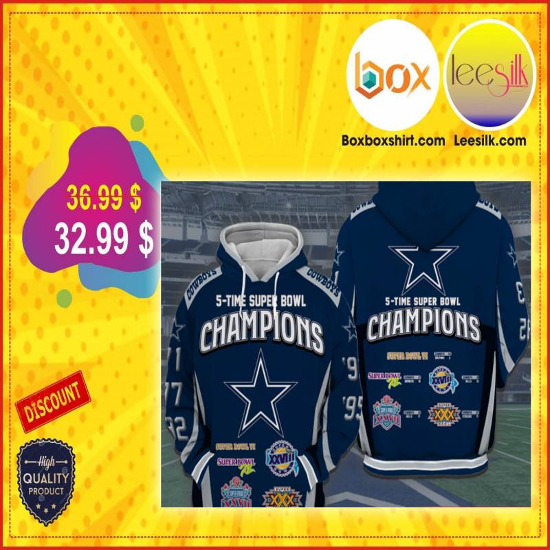 Dallas Cowboys 5 time super bowl champions hoodie – LIMITED EDITION