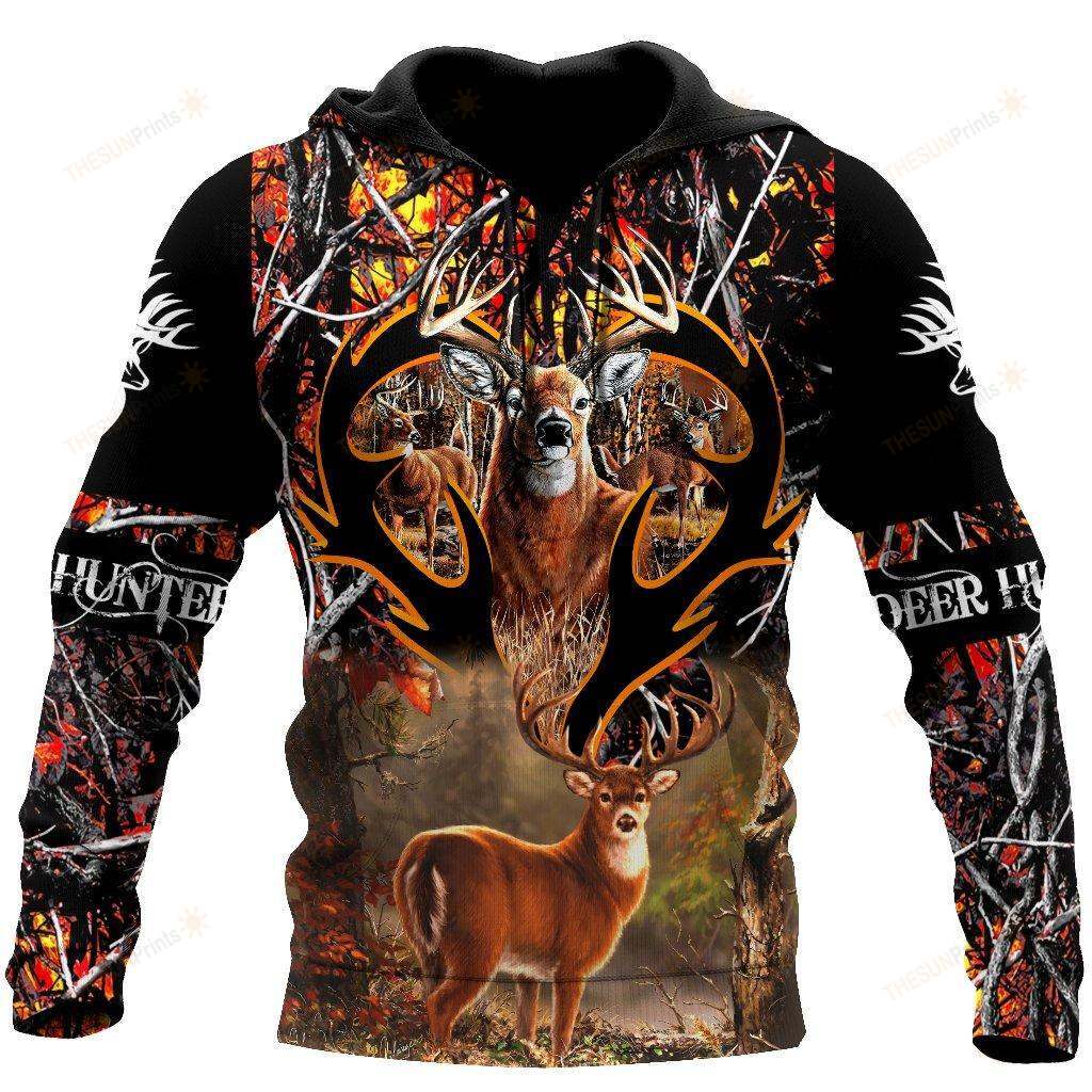 Amazing Deer Hunting 3D All Over Printed Shirts For Men