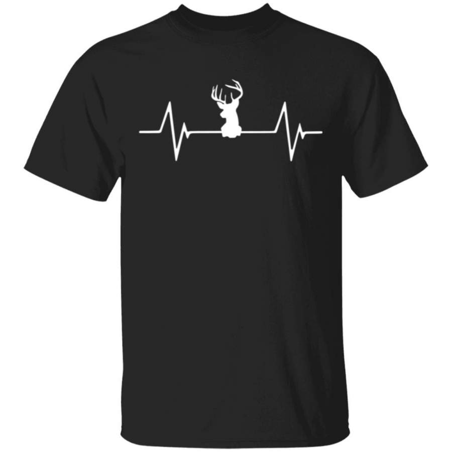 Deer hunting Heartbeat Love T-Shirt