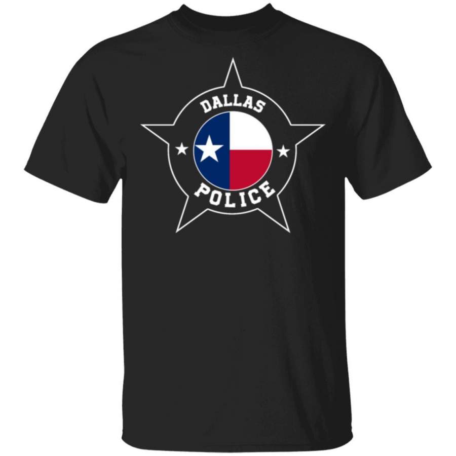 Dallas Police T Shirt – Texas flag