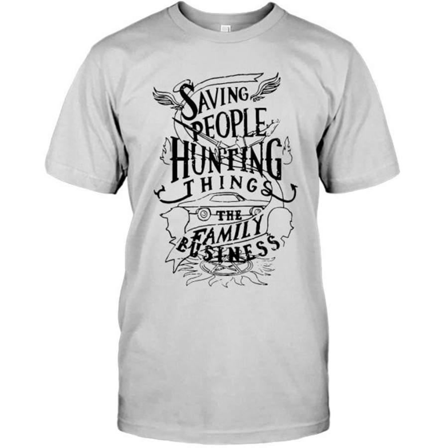 Saving People Hunting Things The Family Business (w) – Gildan Short Sleeve Shirt