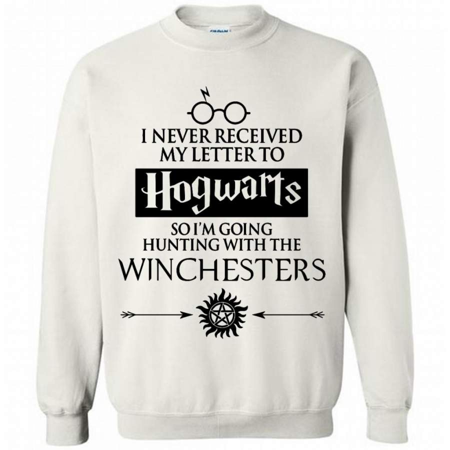 I Never Received My Letter To So I’m Going Hunting With The Winchesters (w) – Gildan Crewneck Sweatshirt