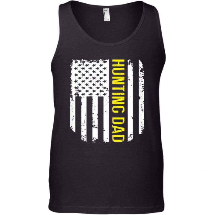 American Flag Proud Hunting Dad Tank Top