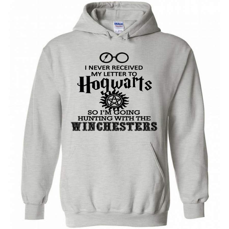 I Never Received My Letter To Hogwarts So I’m Going Hunting With The Winchesters (w) – Gildan Heavy Blend Hoodie