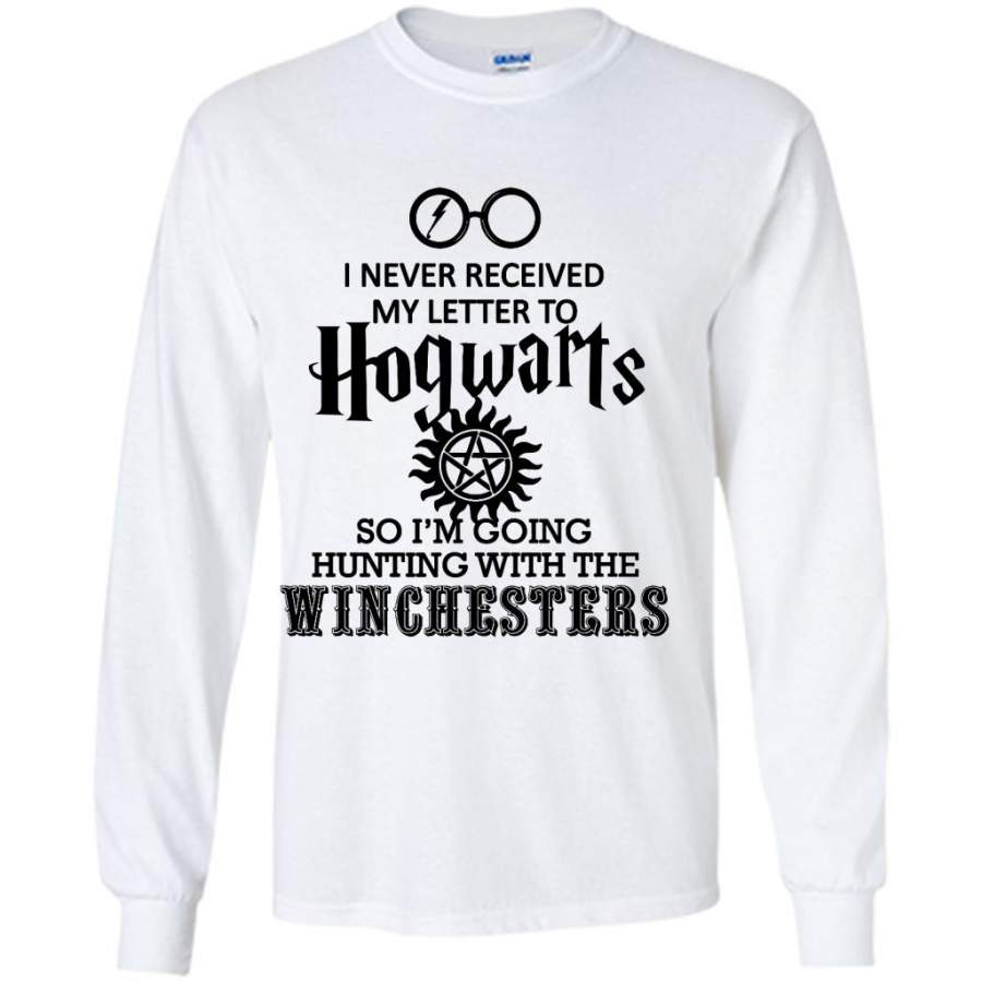 I Never Received My Letter To Hogwarts So I’m Going Hunting With The Winchesters (w) – Gildan Long Sleeve Shirt