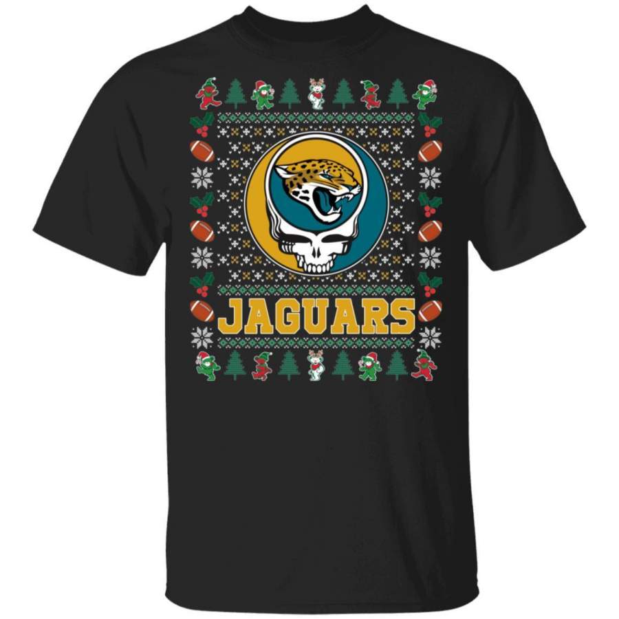 Christmas Grateful Dead Jaguars T-Shirt Deadhead Tee VA08