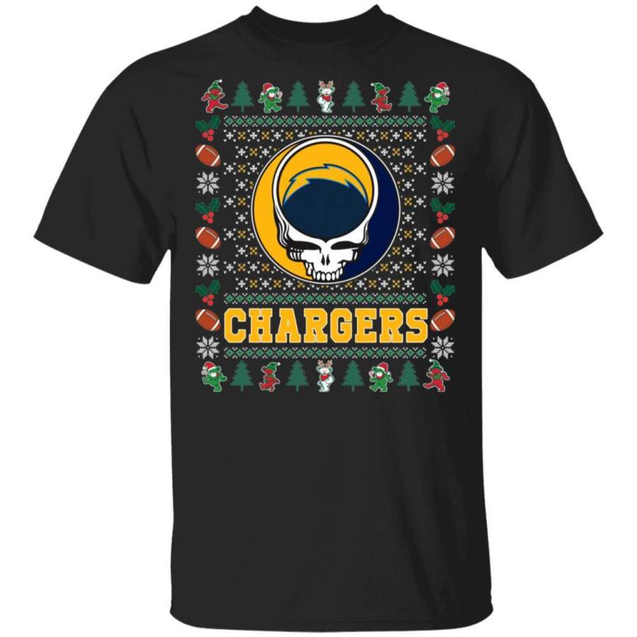 Christmas Grateful Dead Chargers T-Shirt Deadhead Tee VA08