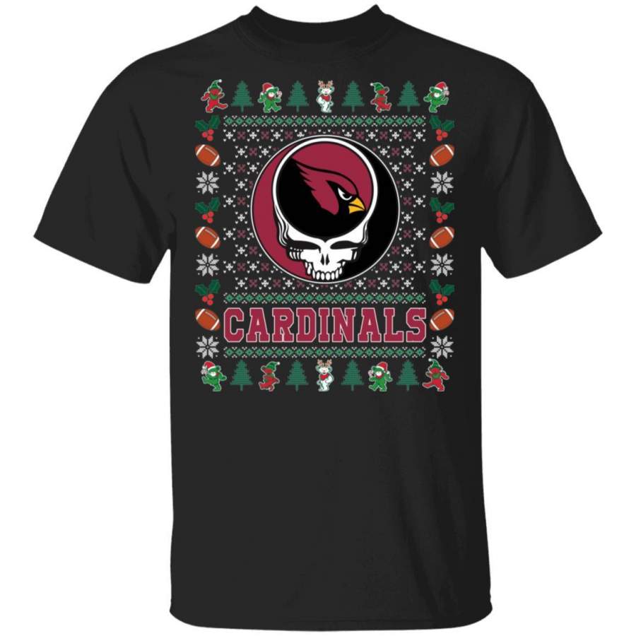 Christmas Grateful Dead Cardinals T-Shirt Deadhead Tee VA08