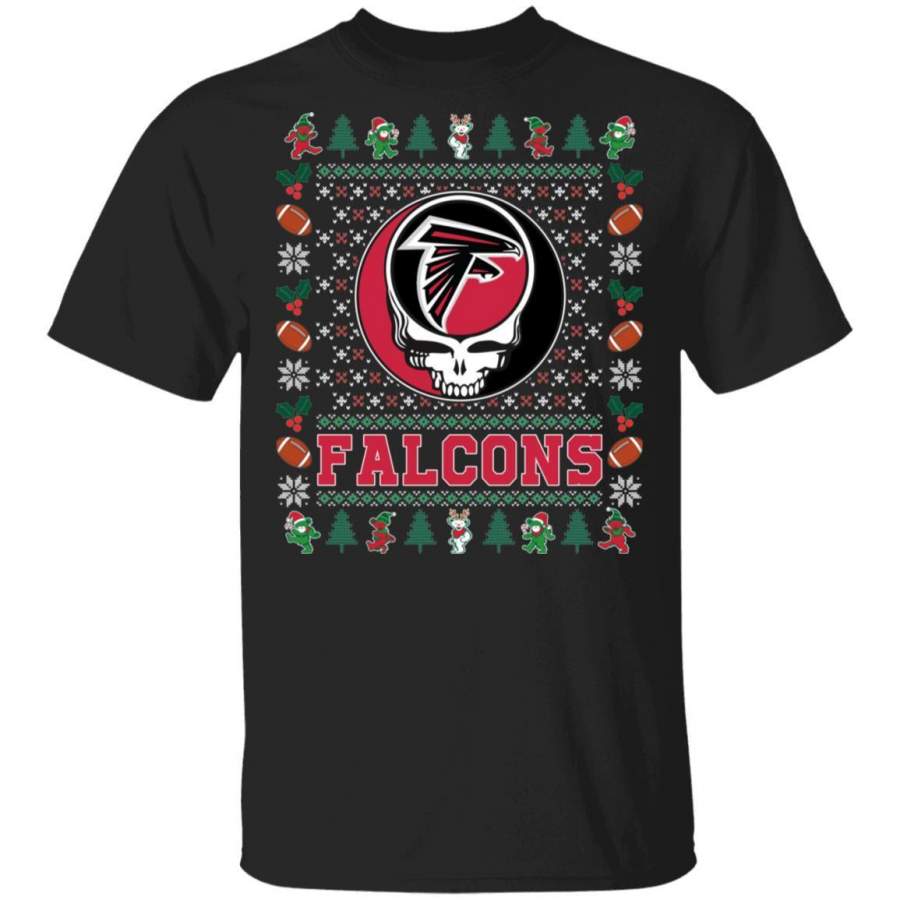 Christmas Grateful Dead Falcons T-Shirt Deadhead Tee VA08