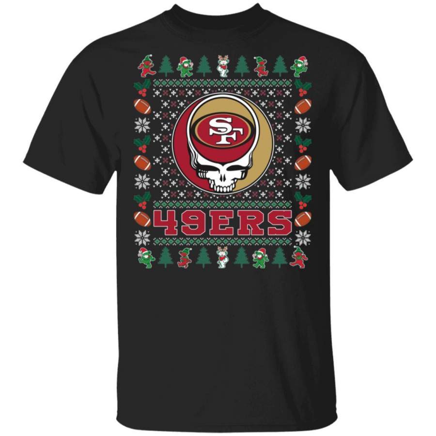 Christmas Grateful Dead 49ers T-Shirt Deadhead Tee VA08