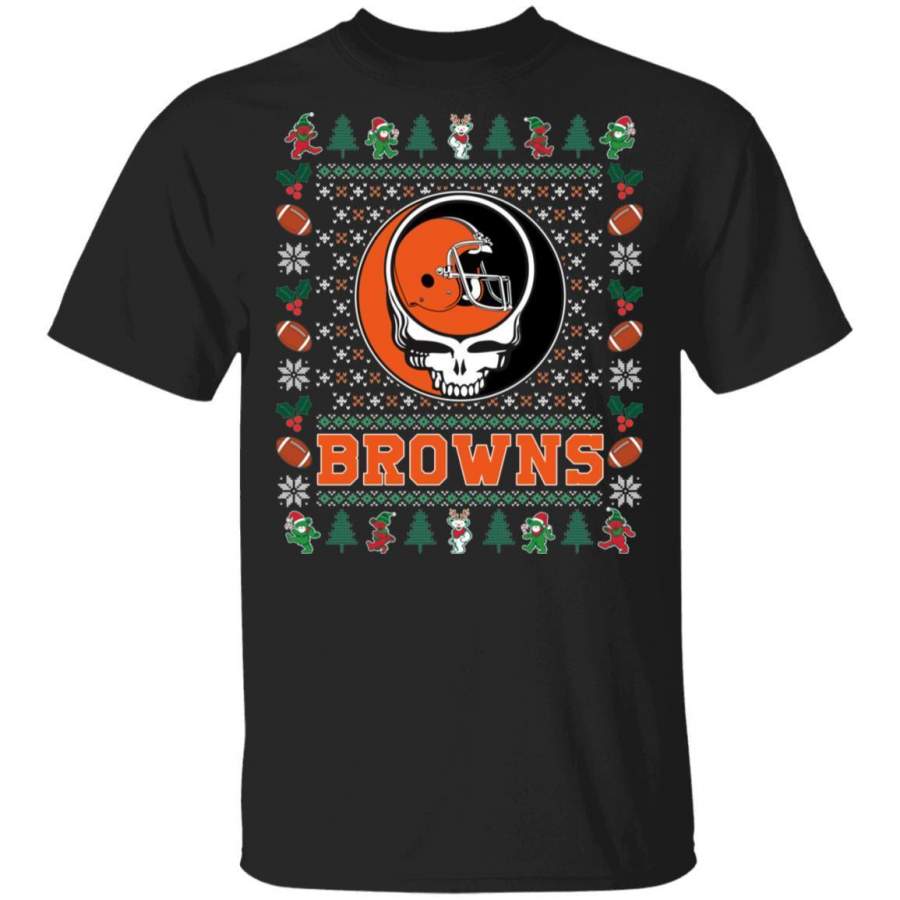 Christmas Grateful Dead Browns T-Shirt Deadhead Tee VA08