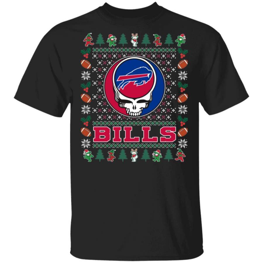 Christmas Grateful Dead Bills T-Shirt Deadhead Tee VA08