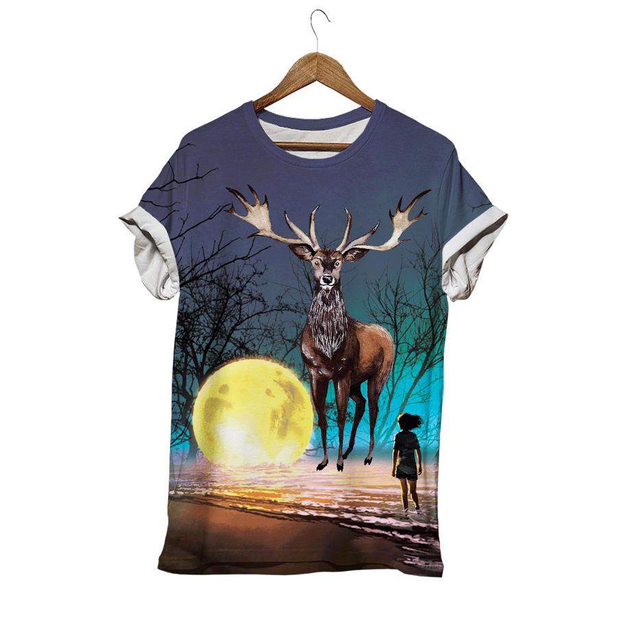 Deer Moon Buck Hunting T-shirt