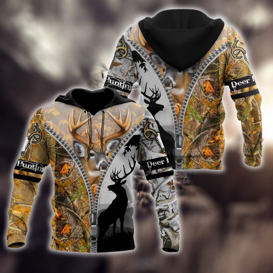 Deer Hunting Hoodie 3D All Over Printed Shirts For Men HHT27082002-LAM