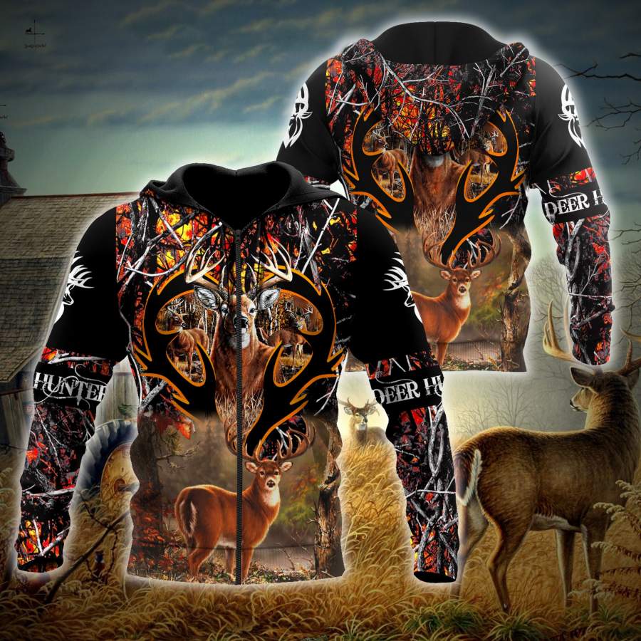 Amazing Deer Hunting Hoodie 3D All Over Printed Shirts For Men MH2808203-LAM