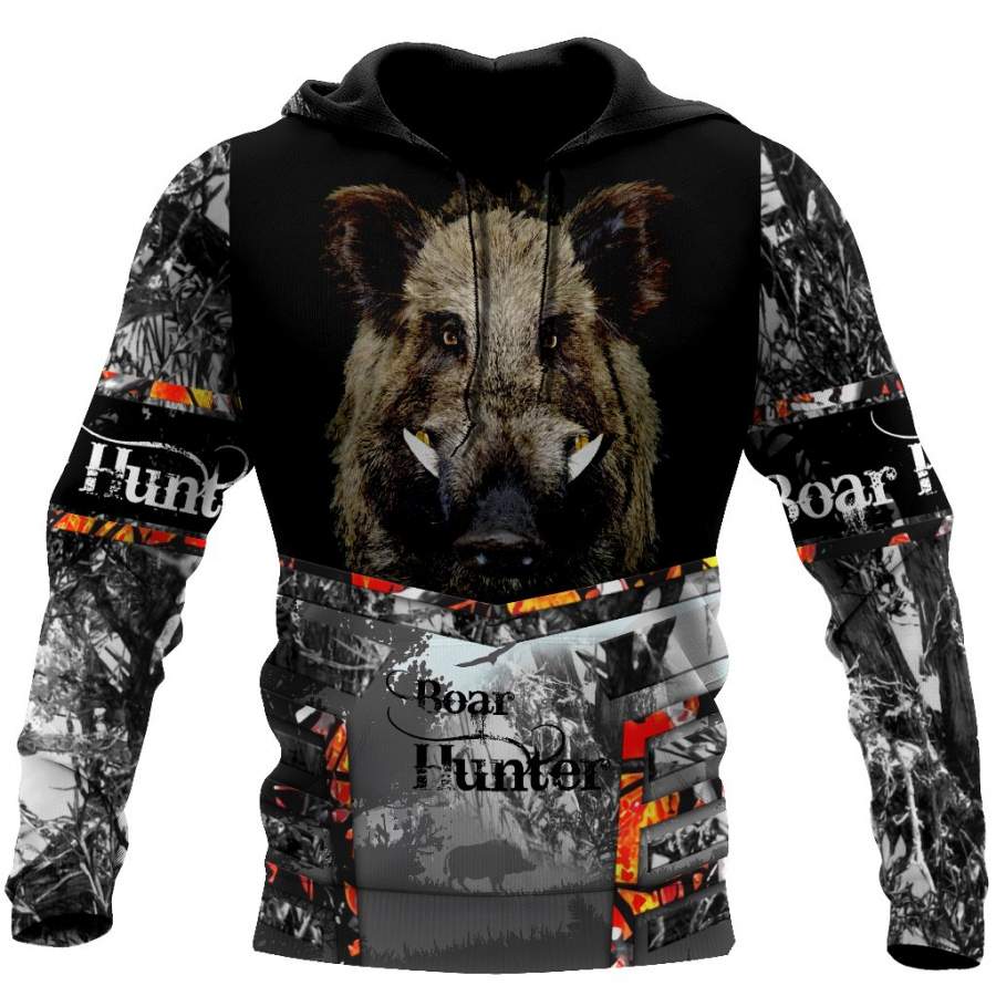 Boar Hunting Hoodie 3D All Over Printed Shirts For Men DA24082021-LAM