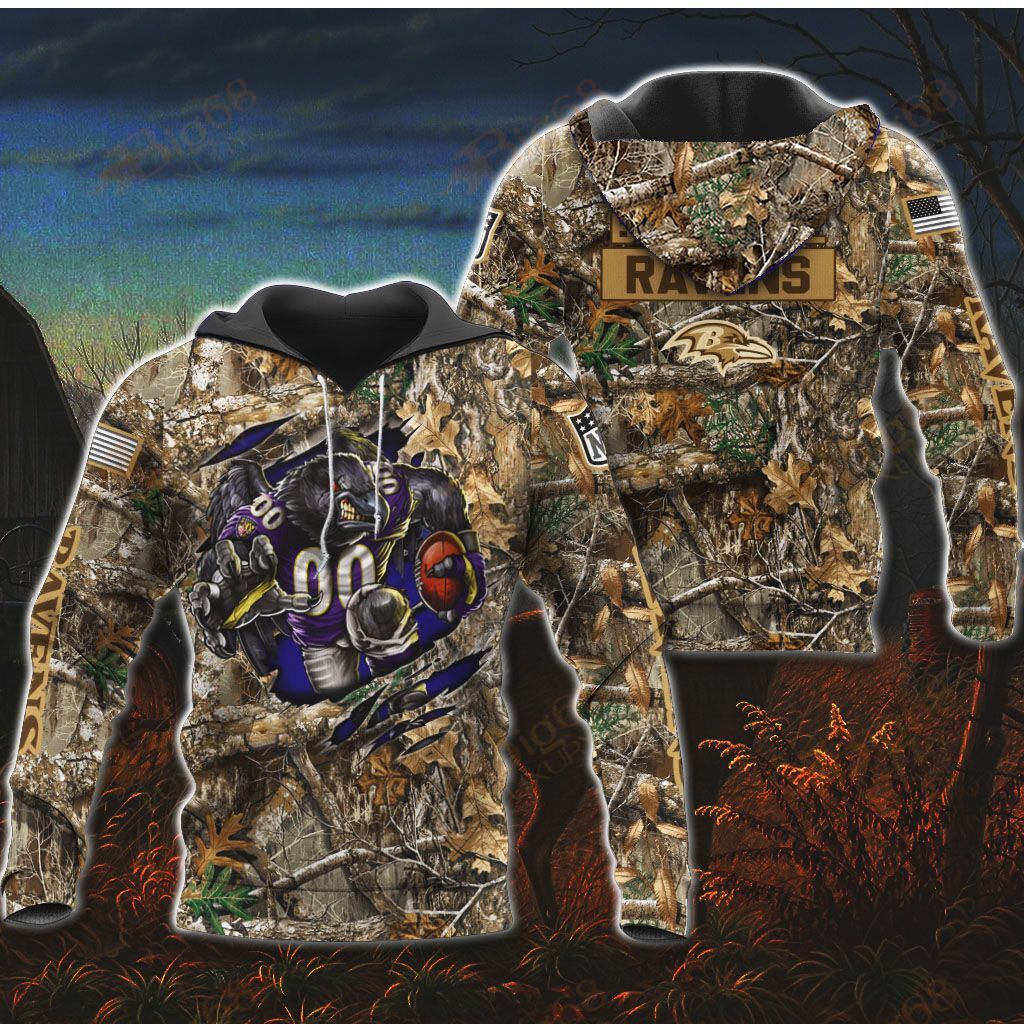 Baltimore Ravens Hunting Shirt 04 M6BTH0707