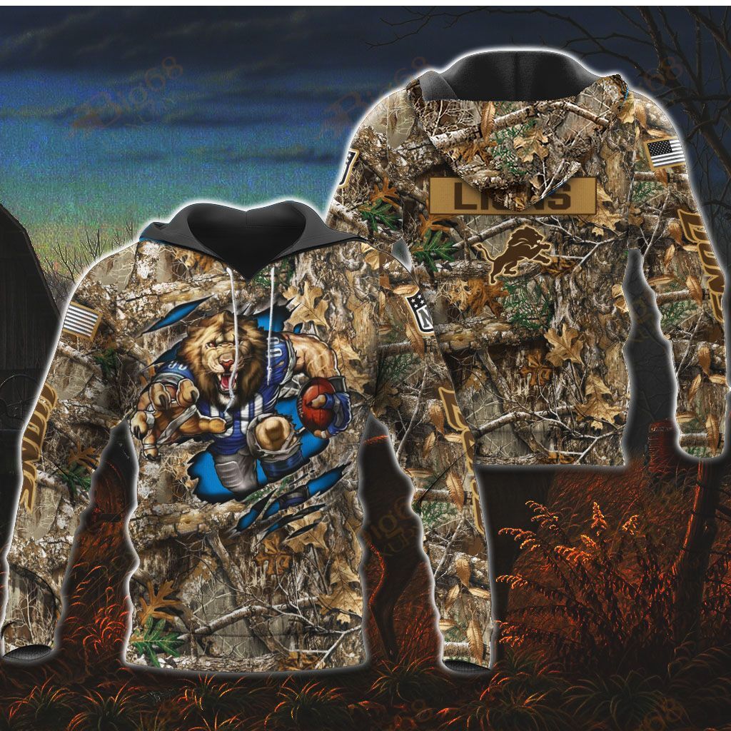 Detroit Lions Hunting Shirt 04 M6BTH0714