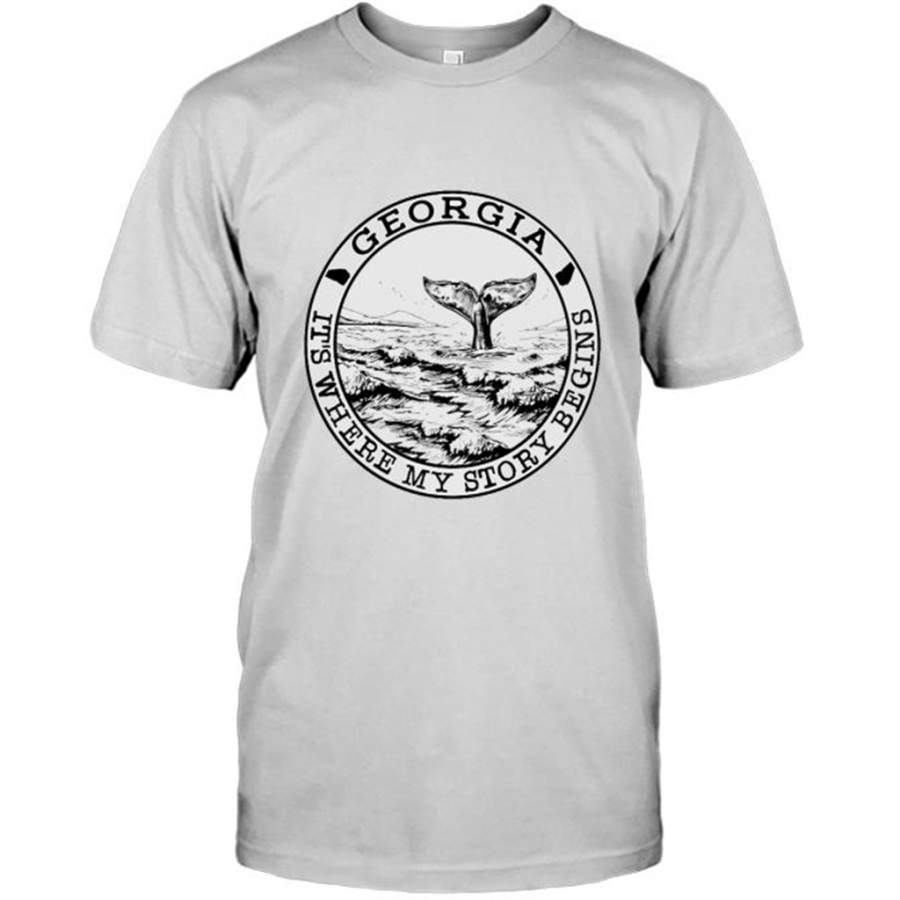 Georgia It’s Where My Story Begins (w) – Gildan Short Sleeve Shirt