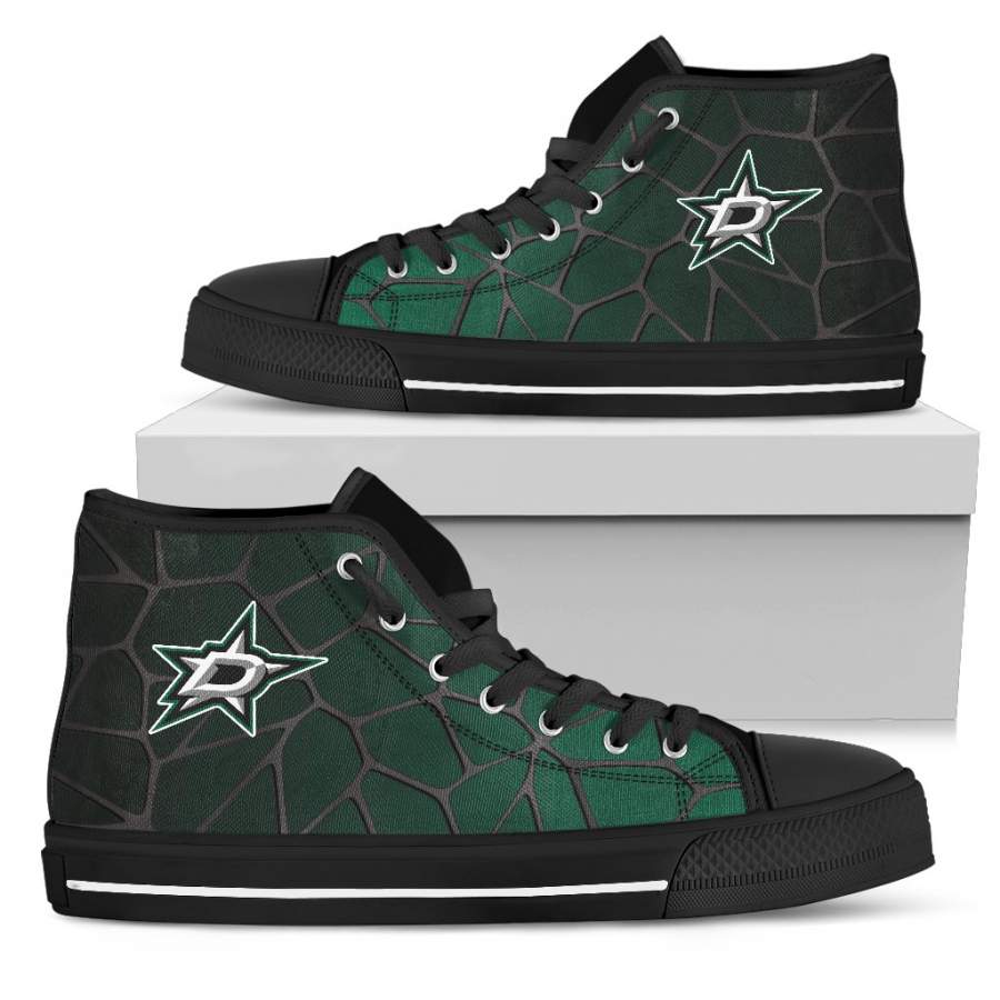 Colors Air Cushion Dallas Stars Gradient High Top Shoes