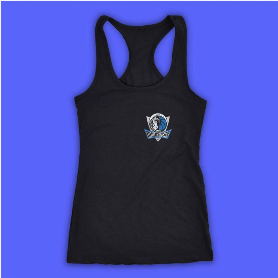 Dallas Mavericks Dripping Breast Logo Women’S Tank Top Racerback