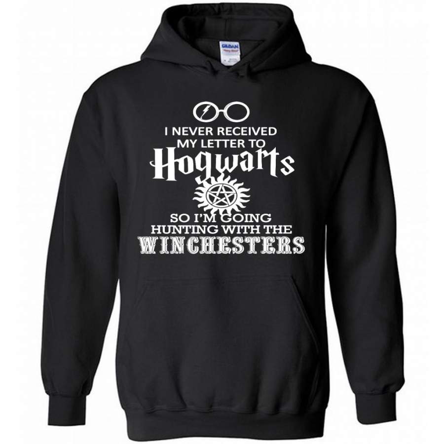 I Never Received My Letter To Hogwarts So I’m Going Hunting With The Winchesters – Gildan Heavy Blend Hoodie