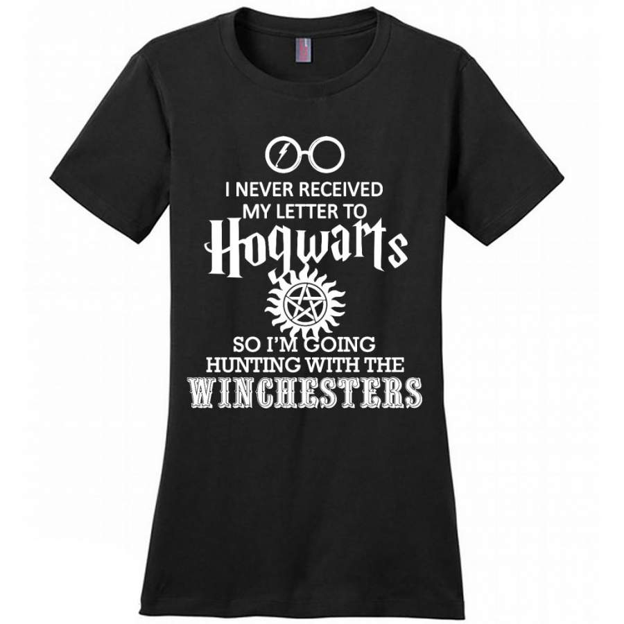 I Never Received My Letter To Hogwarts So I’m Going Hunting With The Winchesters – District Made Women Shirt