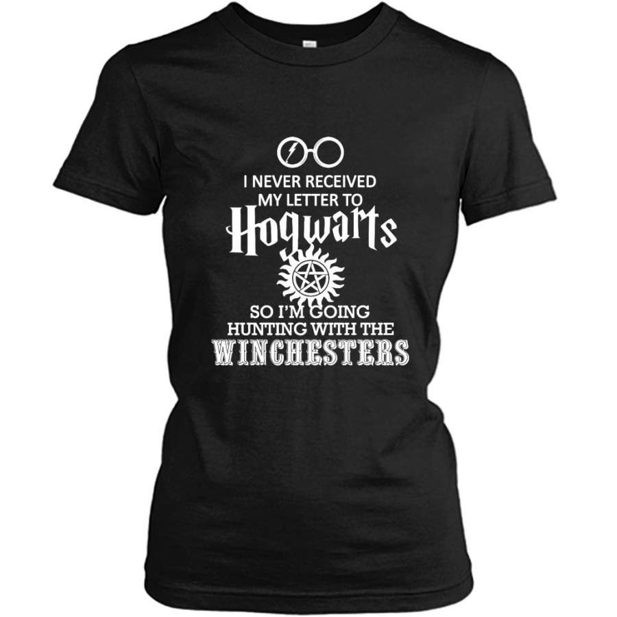 I Never Received My Letter To Hogwarts So I’m Going Hunting With The Winchesters – Gildan Women Shirt