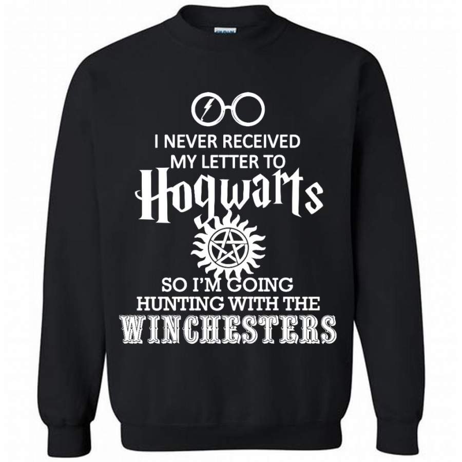 I Never Received My Letter To Hogwarts So I’m Going Hunting With The Winchesters – Gildan Crewneck Sweatshirt