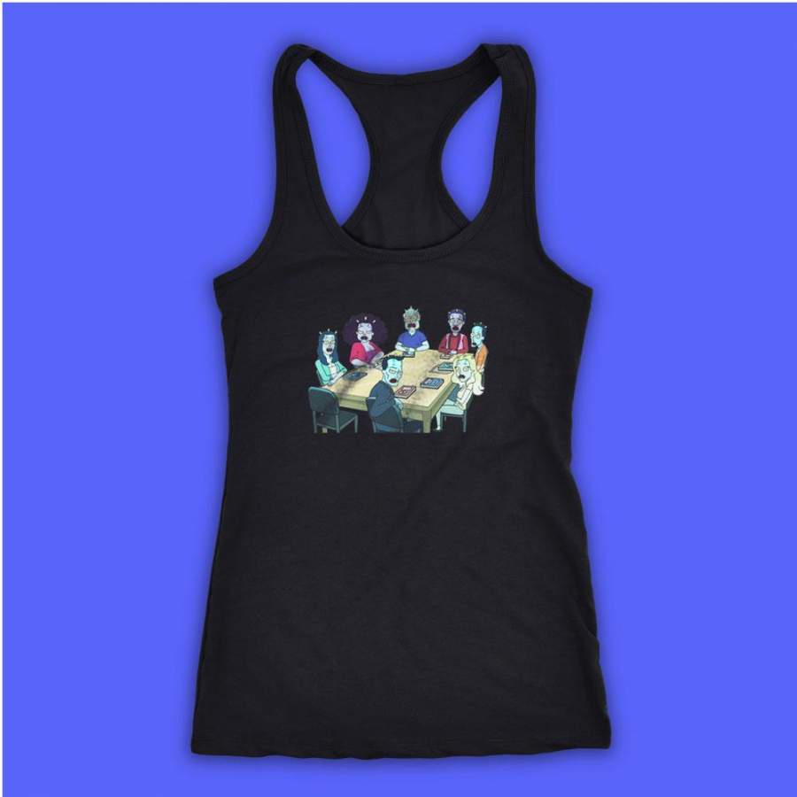 Community Rick And Morty Style Women’S Tank Top Racerback