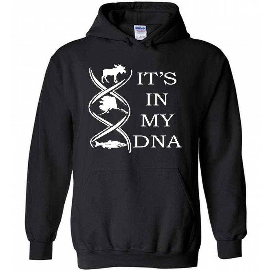 It’s In My DNA, Hunting Fishing And Alaska – Gildan Heavy Blend Hoodie