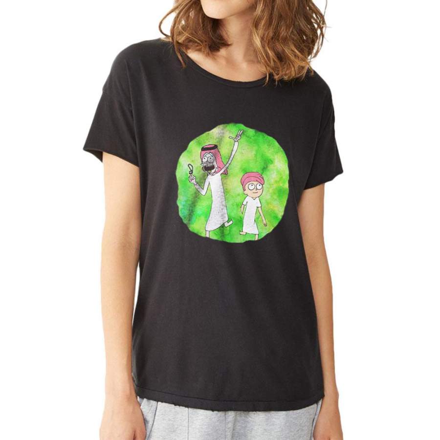 Arabian Rick And Morty Women’S T Shirt