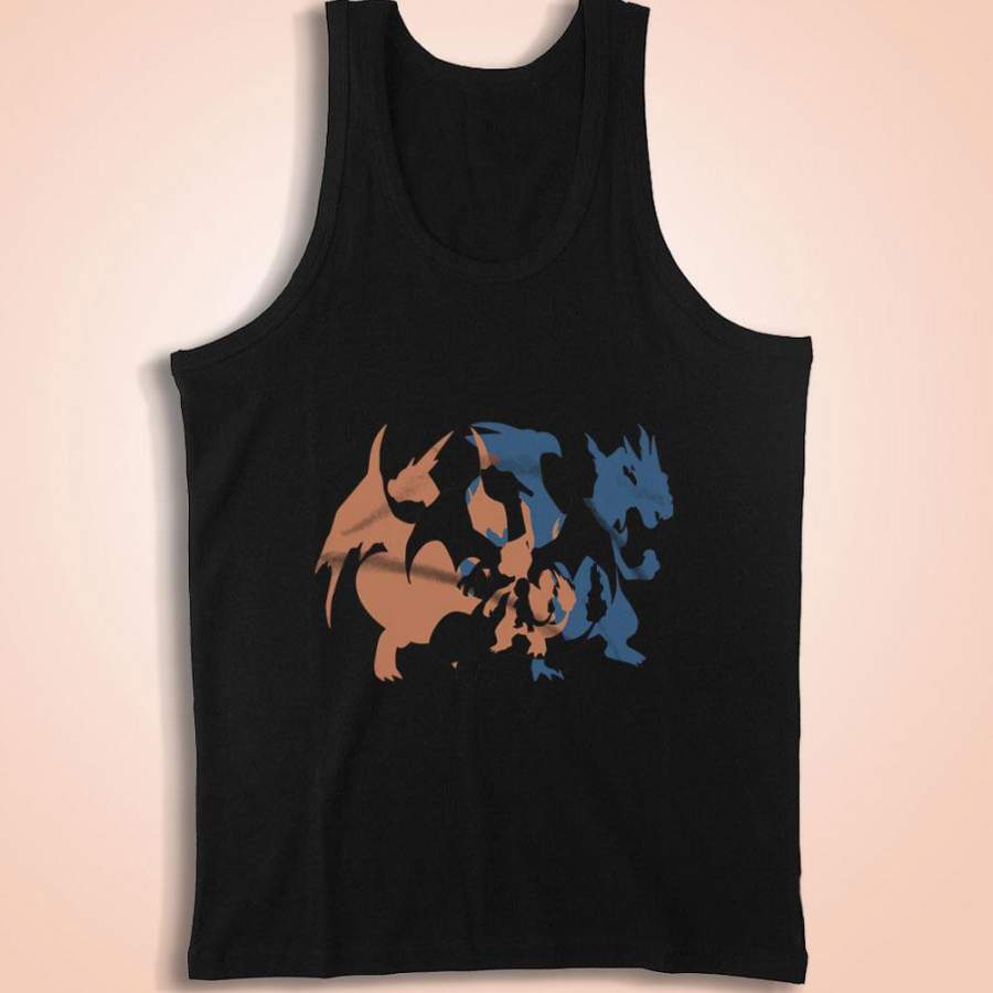 Charizad Pokemon Evolution Men’S Tank Top