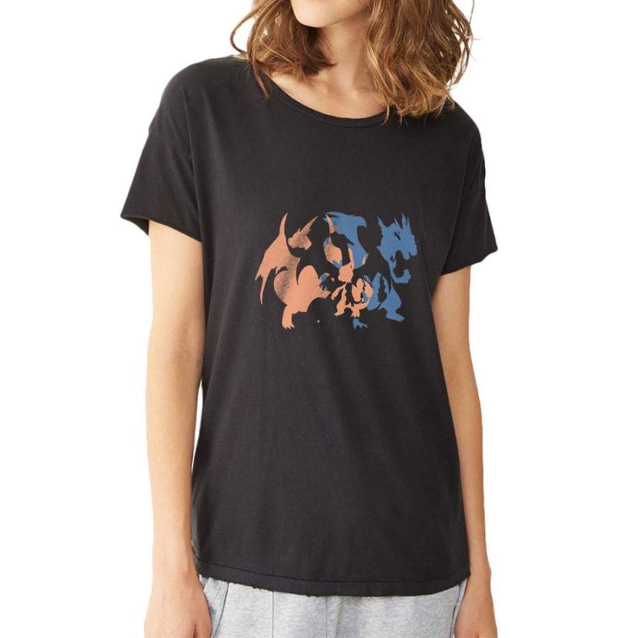 Charizad Pokemon Evolution Women’S T Shirt